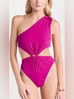 Agua Bendita Bloom Suki Cutout One-Piece Swimsuit S NWT
